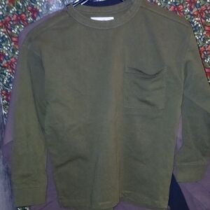 Zara Kids Olive Green Long Sleeve Tee